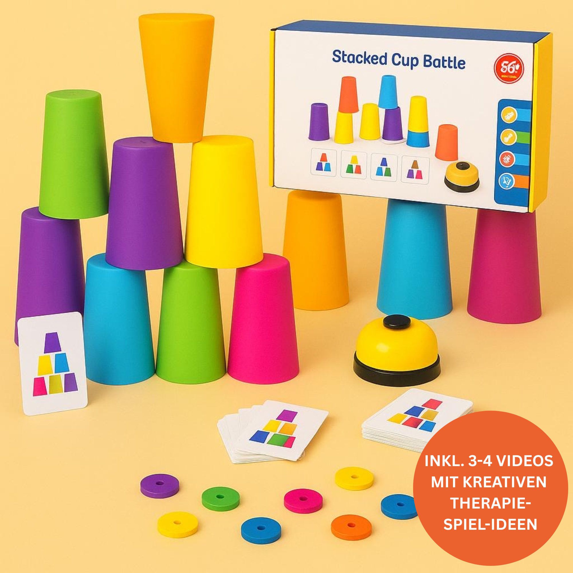 Gebechert/ Becher-Stapel-Spiel